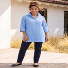 Ingrid Seamed Poplin Shirt image number 0