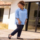 Ingrid Seamed Poplin Shirt image number 3