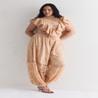 Floral Lace Ruffle Top image number null