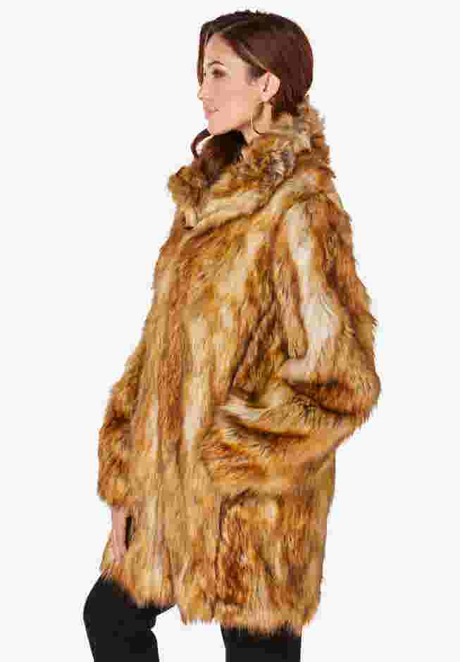 Short Faux Fur Coat image number 2