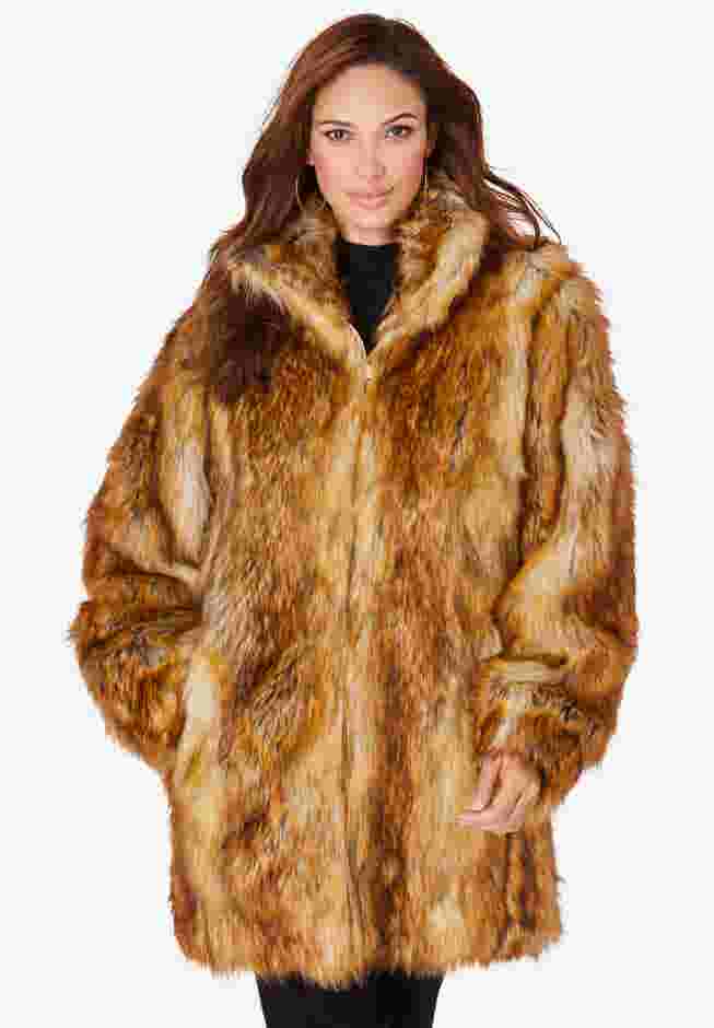 Short Faux Fur Coat image number 0