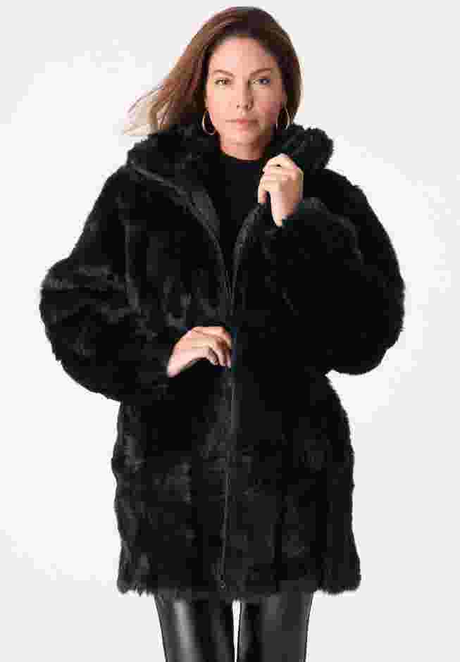 Short Faux Fur Coat image number 0