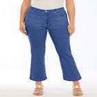 Plus Size Classic Stretch High-Rise Kick-Flare Cropped Jean image number 0