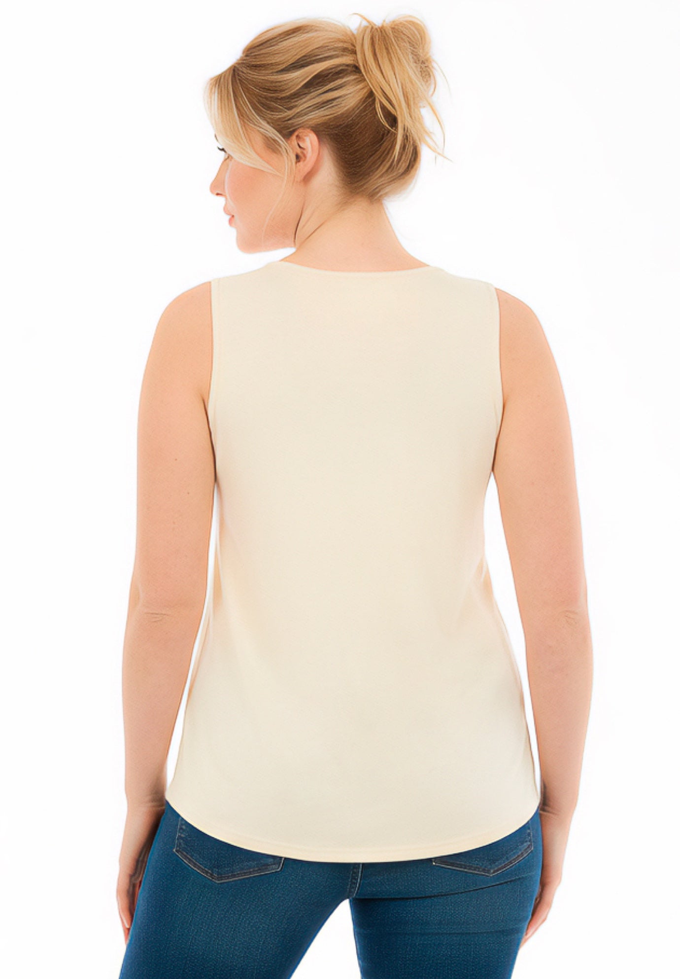 Plus Size Ribbed Crewneck Sequin Tank image number 2
