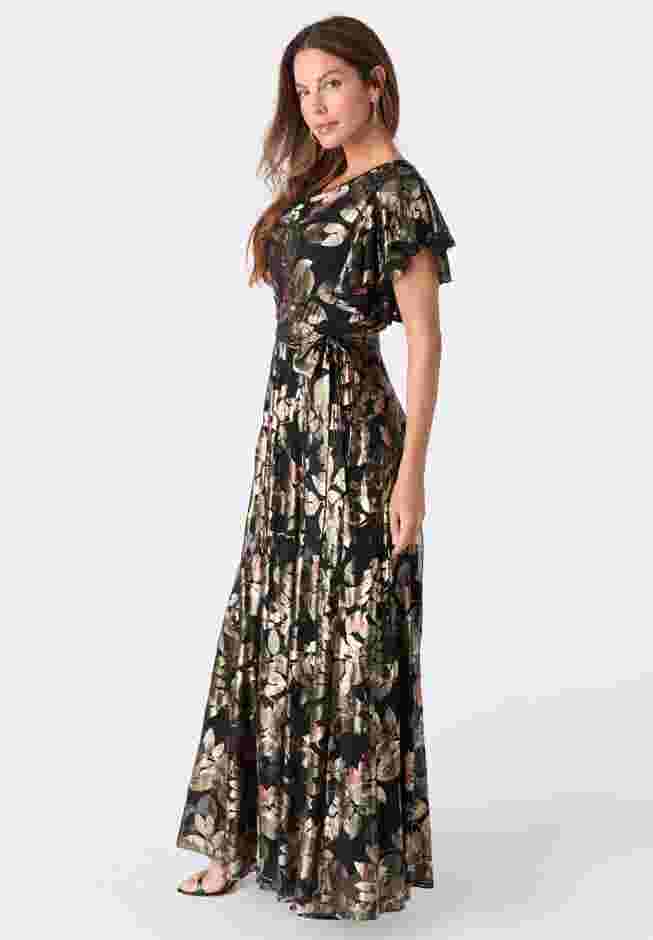 Foil Print Mesh Dress image number 2