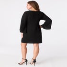 Glitter Knit Side-Tie Dress image number null