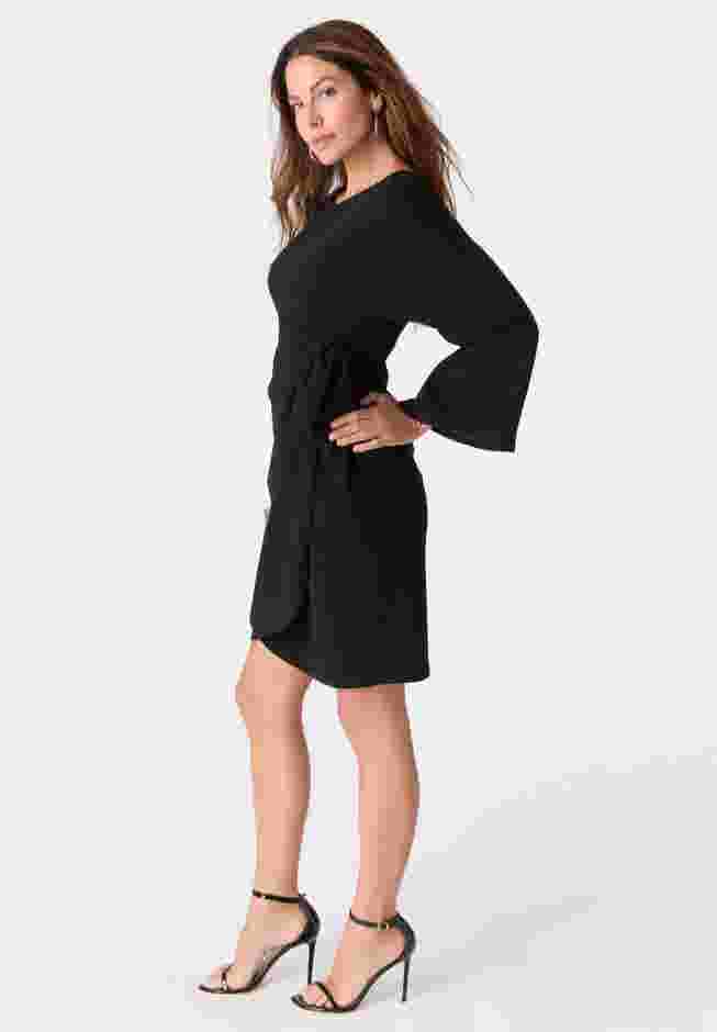 Glitter Knit Side-Tie Dress image number 2