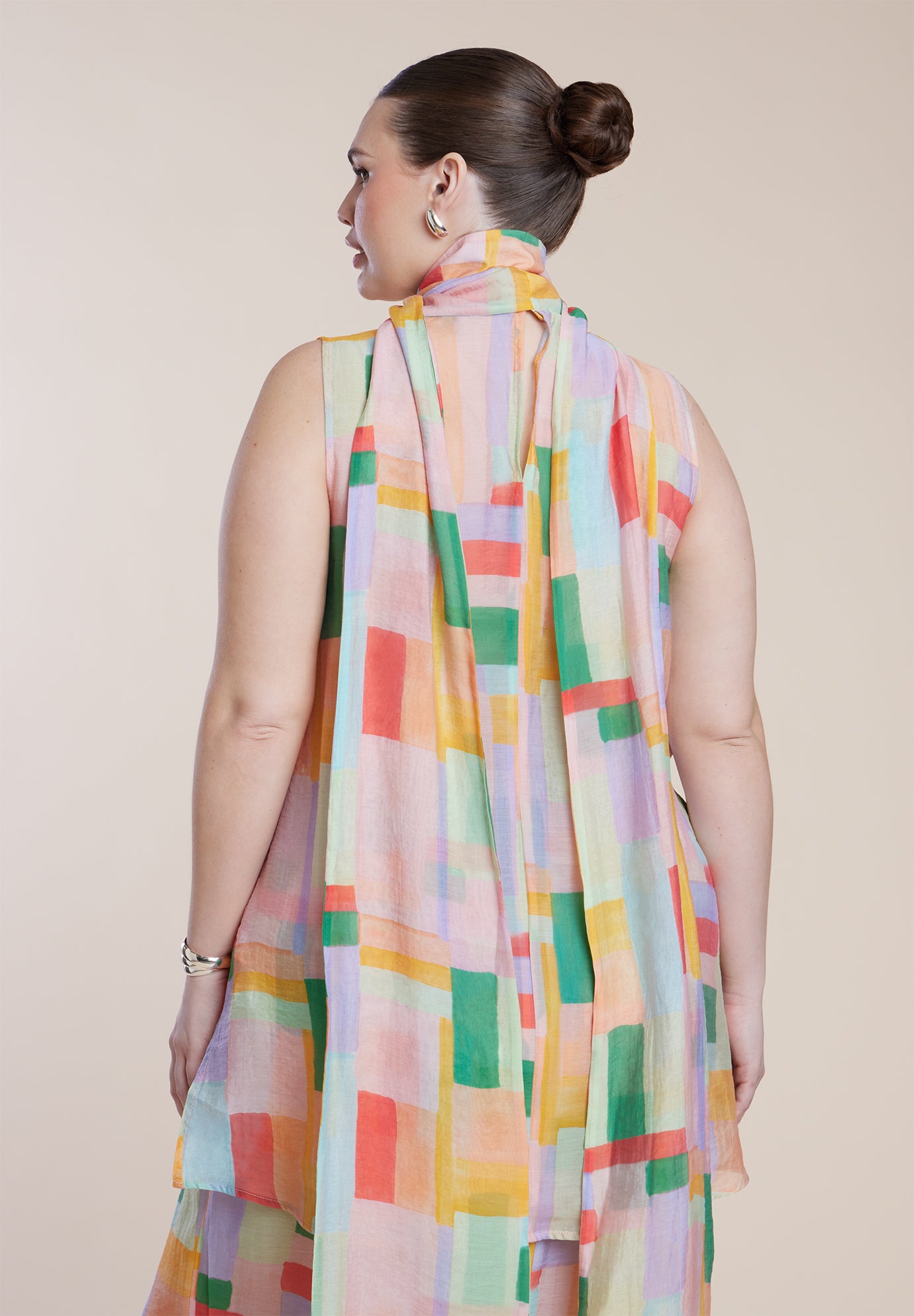 Sheer Neck-Tie Tunic image number 4