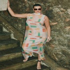 Sheer Printed Organza Skirt image number null