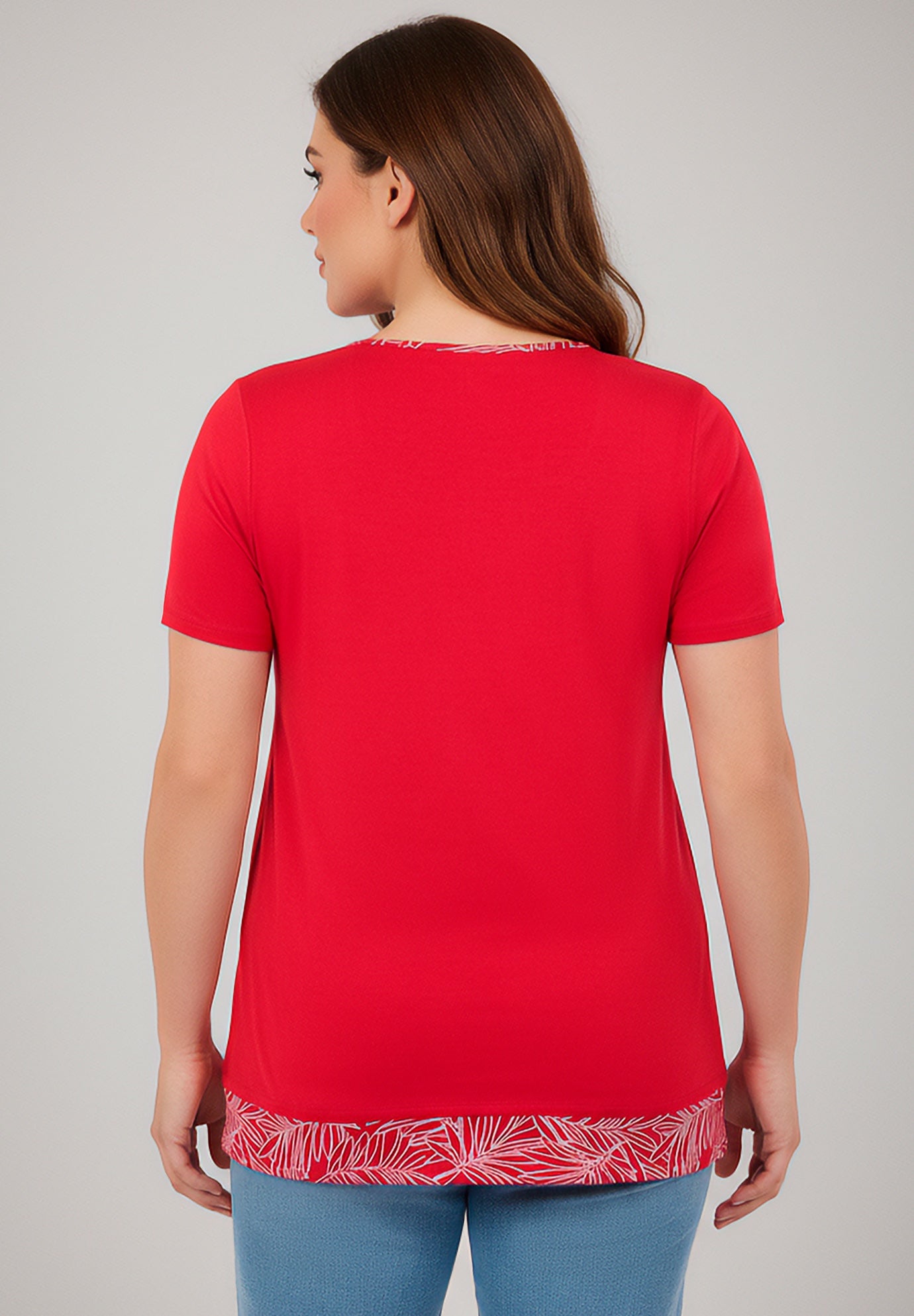 Short Sleeve Layered Tunic image number 1