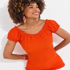 Stretchy Off the Shoulder Tee image number null