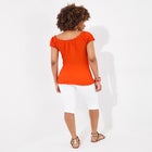 Stretchy Off the Shoulder Tee image number null