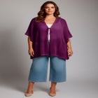 Crochet Tie Front Cardigan image number null