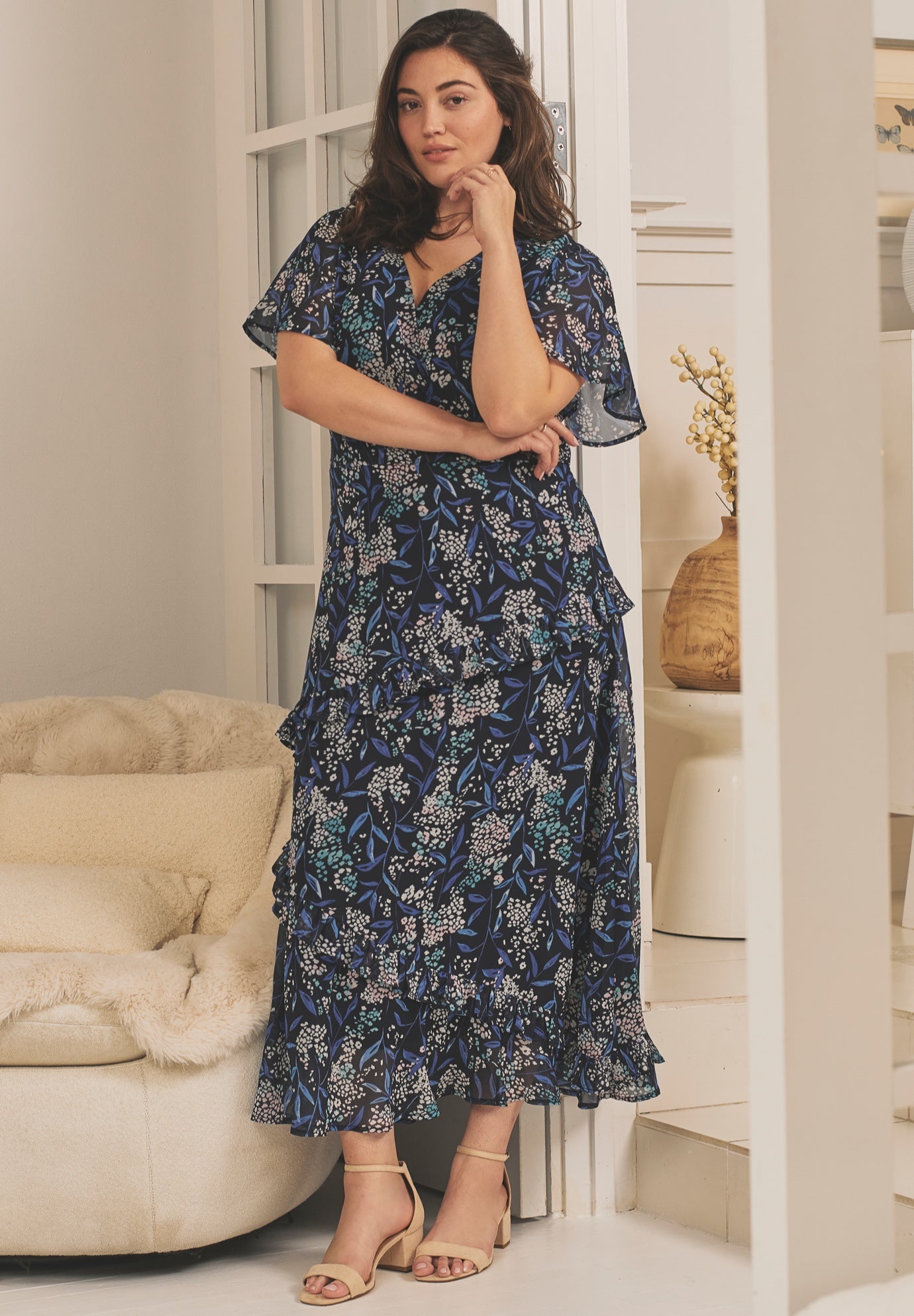 Maxi Tiered Ruffle Dress image number 0