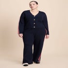 Lurex Stripe Cardigan image number null