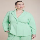 Pleat Waist Blazer image number null