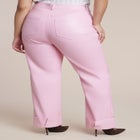 Cuffed Faux Leather Pant image number null