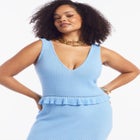 Crochet Sweater Maxi Dress image number 3