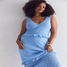 Crochet Sweater Maxi Dress image number 6