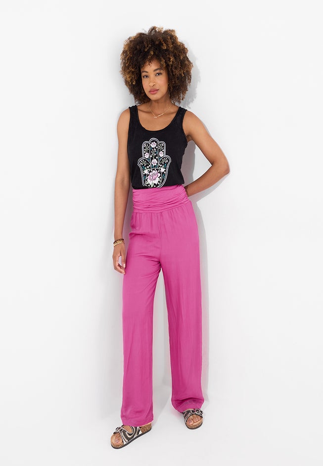 Double Layer Wide Leg Pants image number 5