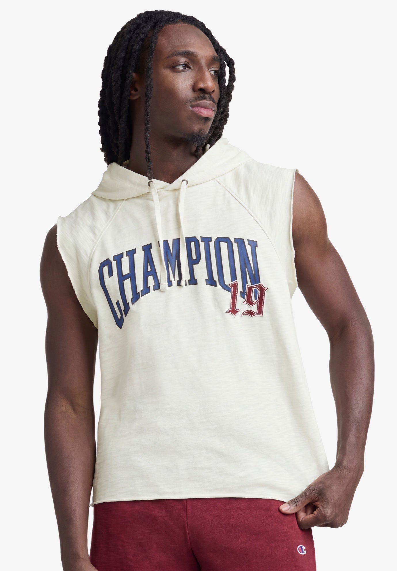 Champion&reg; Modern Retro Washed Sleeveless Hoodie image number 0