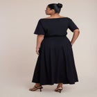 Asymmetrical Neck A-Line Dress image number null