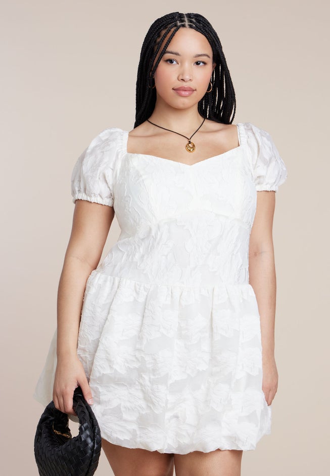 Textural Mini Bubble Dress image number 2