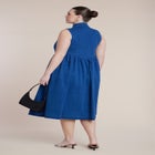 Sleeveless Denim Button Detail Dress image number 2