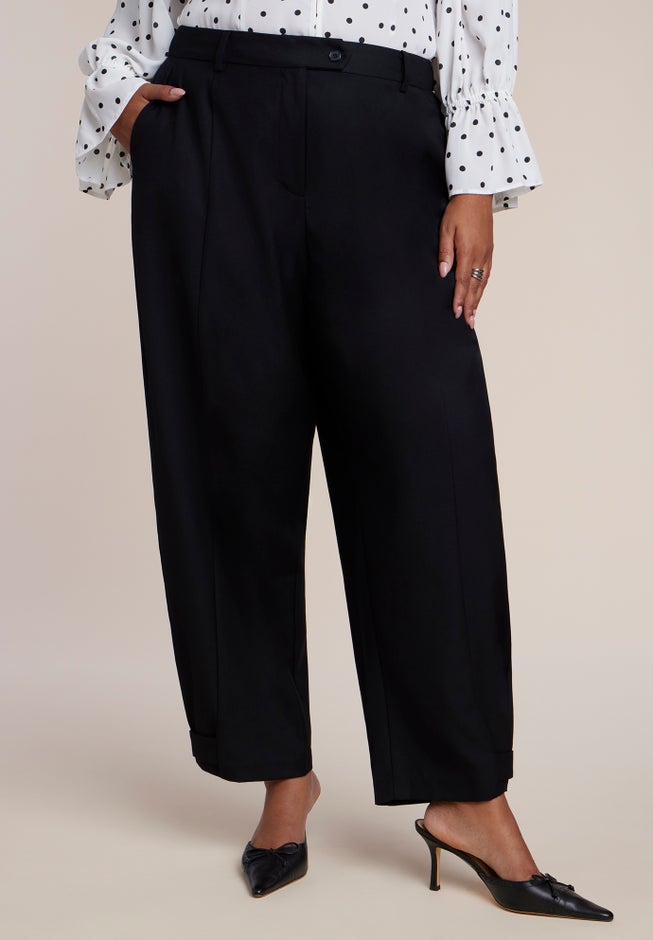 Button Ankle Barrel Trouser image number 1