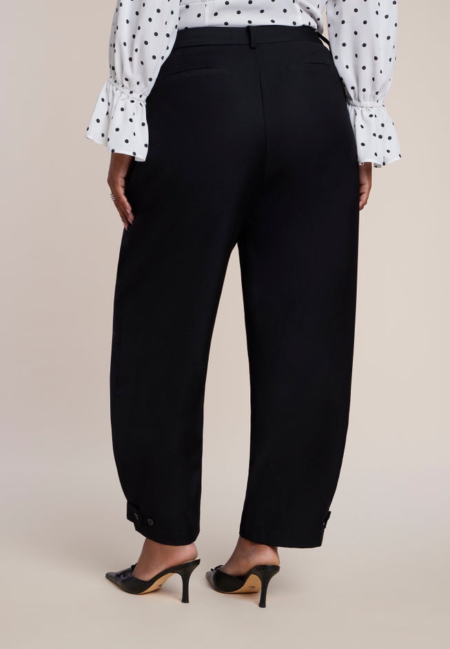 Button Ankle Barrel Trouser image number 2