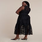 Lace Dress With Buttons & Collar image number null