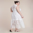 Lace Dress With Buttons & Collar image number null