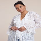 Lace Ruffle Duster image number null