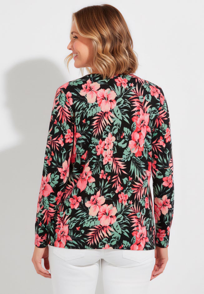 Perfect Long-Sleeve Cardigan Sweater image number 1