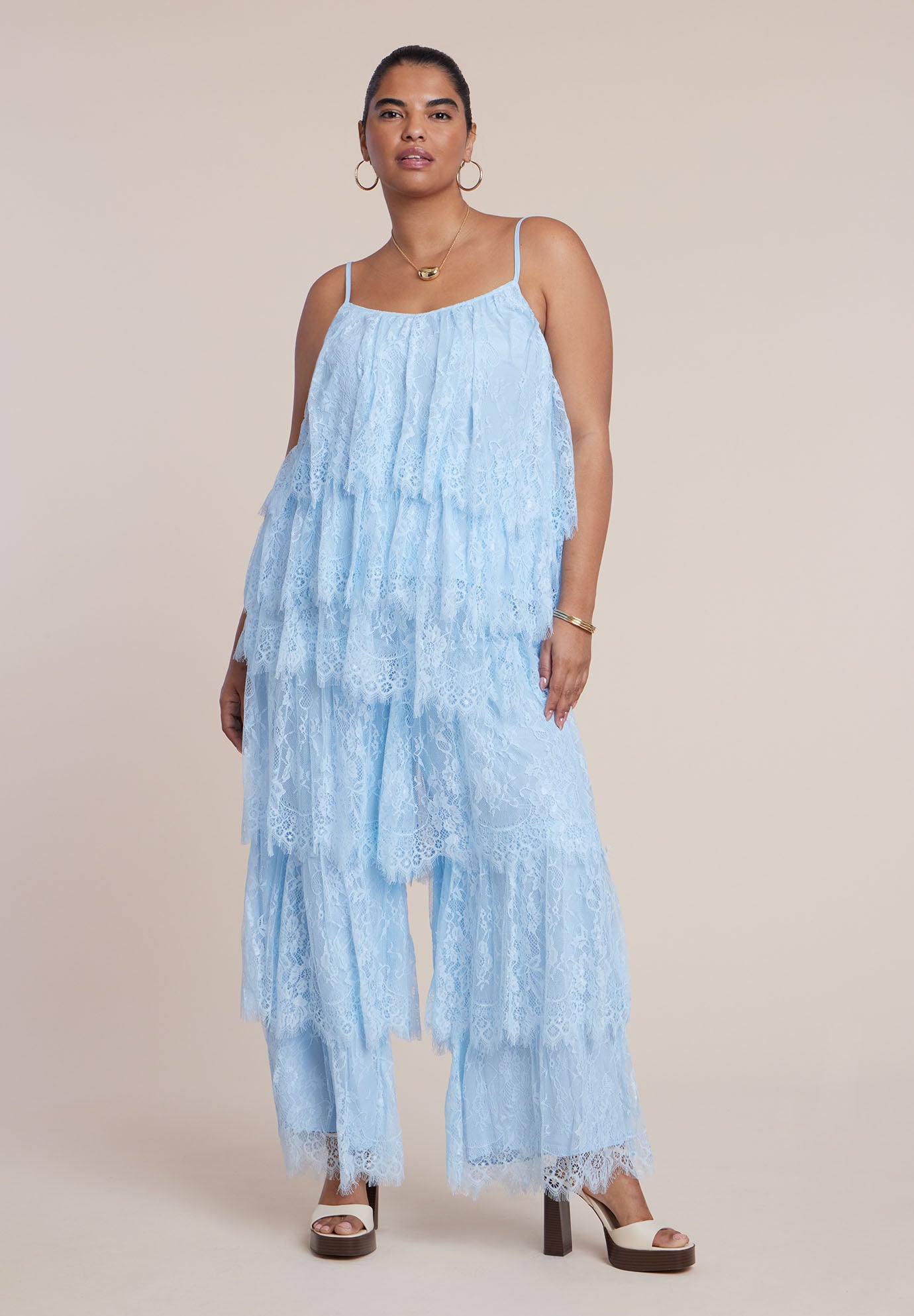 Asym Lace Babydoll Top image number 2