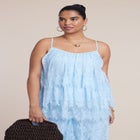 Asym Lace Babydoll Top image number null