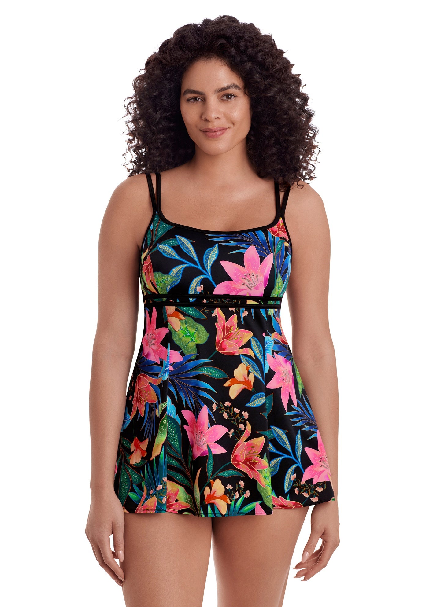 Empire Princess Seam Swimdress image number 0
