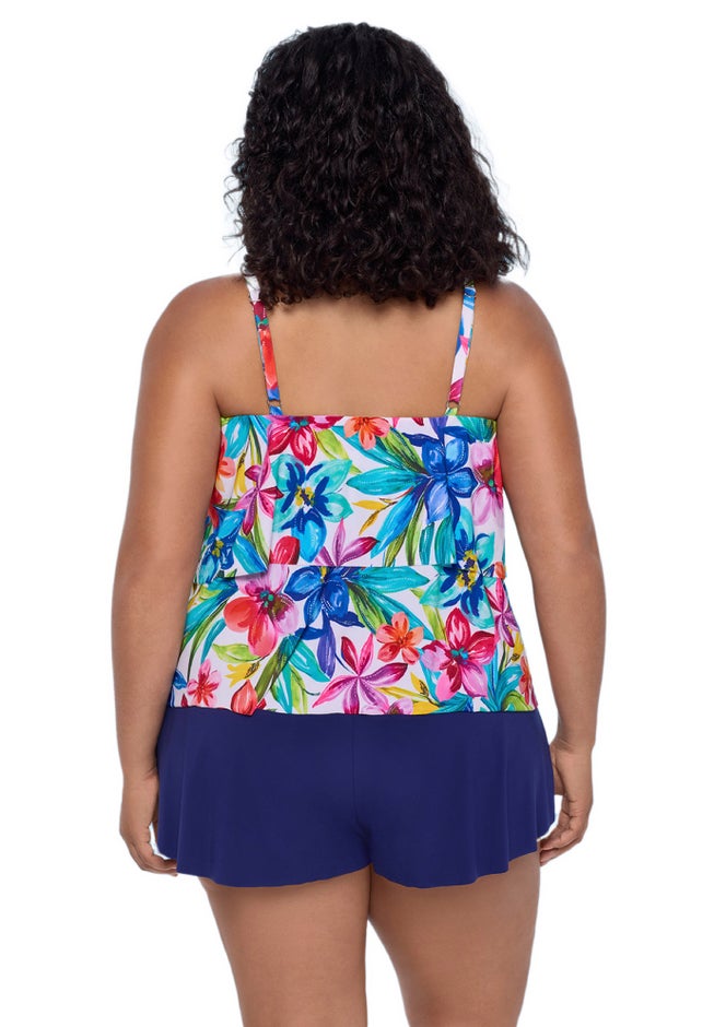 Roxy Two Tier Swim Romper image number 1