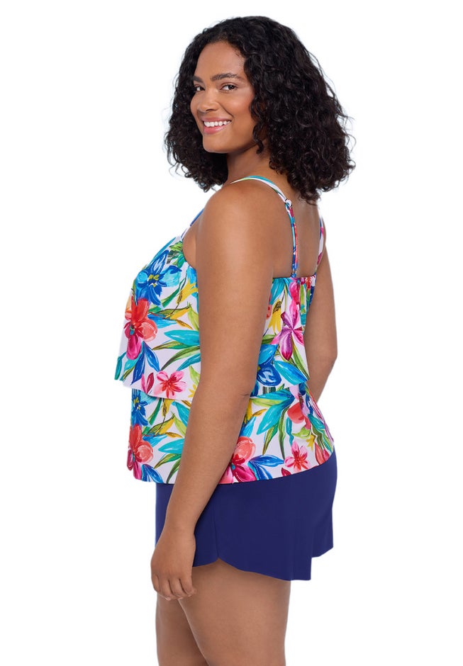 Roxy Two Tier Swim Romper image number 2