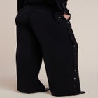 Snap Detail Wide Leg Trouser image number null