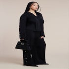 Snap Detail Wide Leg Trouser image number null