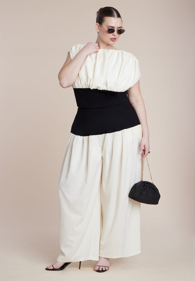 Colorblocked Wide Leg Pant image number 3