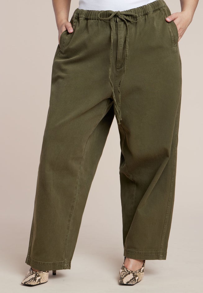 Adjustable Drawstring Casual Pant image number 1