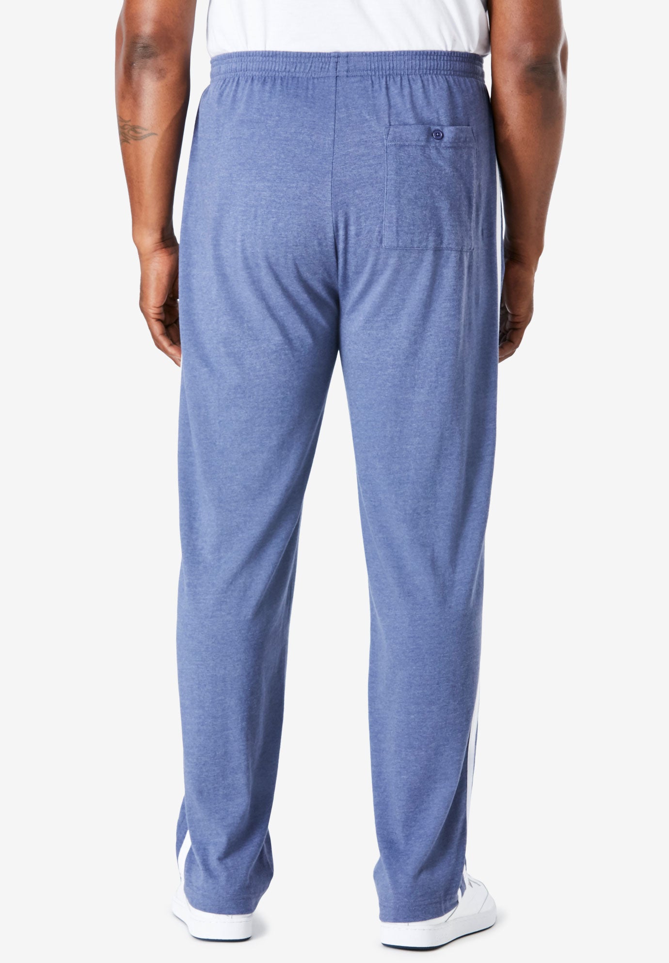 Lightweight Jersey Side-Striped Sweatpants image number 2