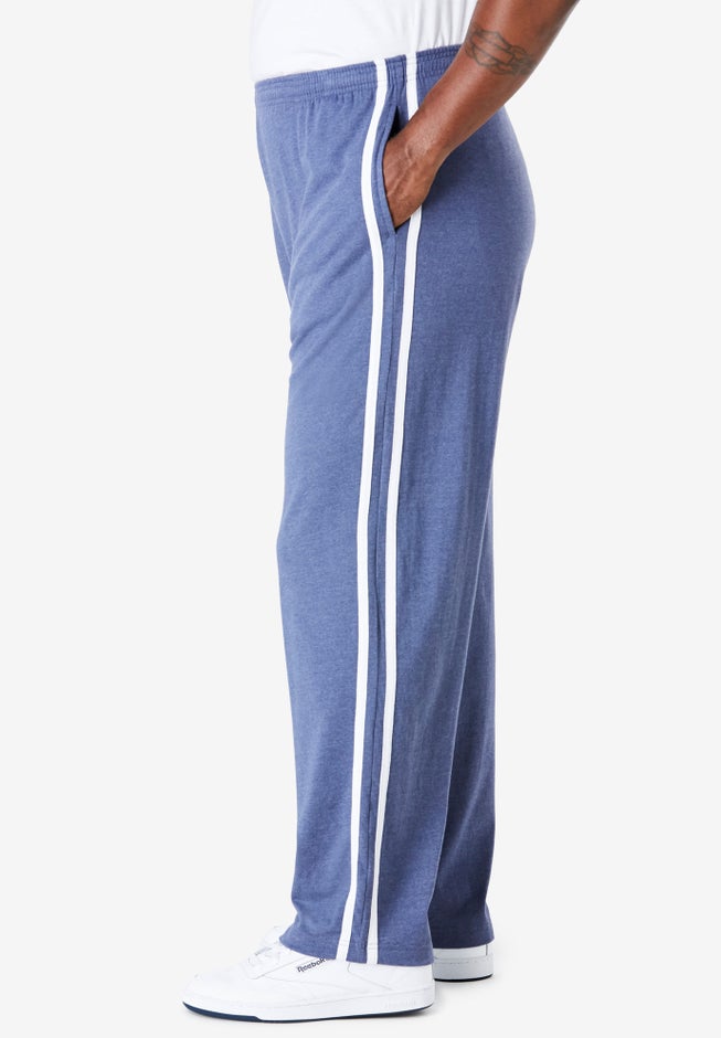 Lightweight Jersey Side-Striped Sweatpants image number 1
