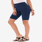 Plus Size Everyday Essential Stretch Bike Shorts image number null