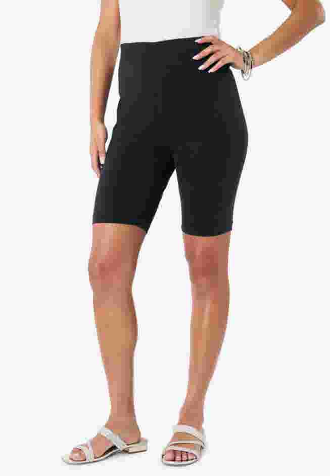 Plus Size Everyday Essential Stretch Bike Shorts image number 0