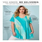 Ultra Drape V Neck Short-Sleeve Swing Tunic image number null