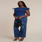 Belted Straight Leg Jean image number 1
