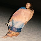 Printed Cape Maxi Dress image number 0